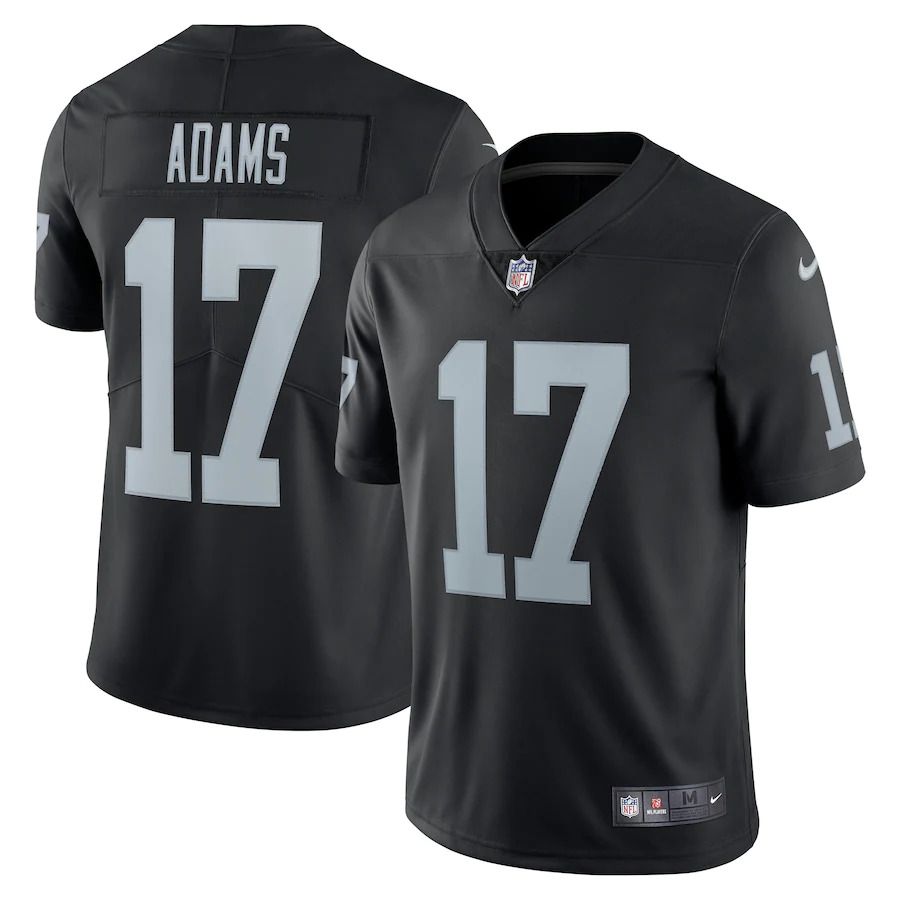 Men Las Vegas Raiders #17 Davante Adams Nike Black Vapor Limited NFL Jersey